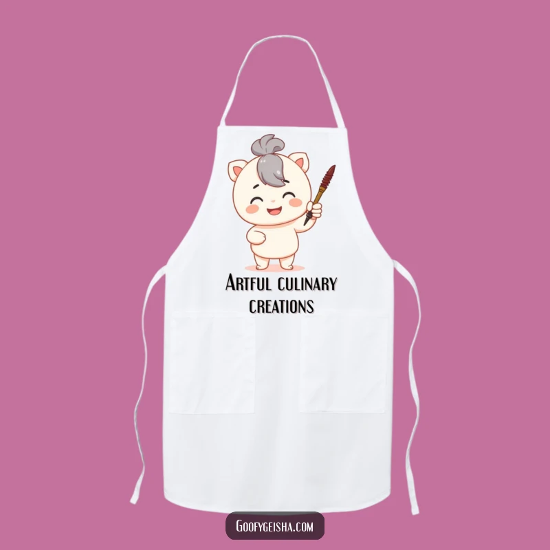 Funny Calligraphy Chef Apron: Proud Artist Kitchen Fun, Best Funny Gift for Cooks