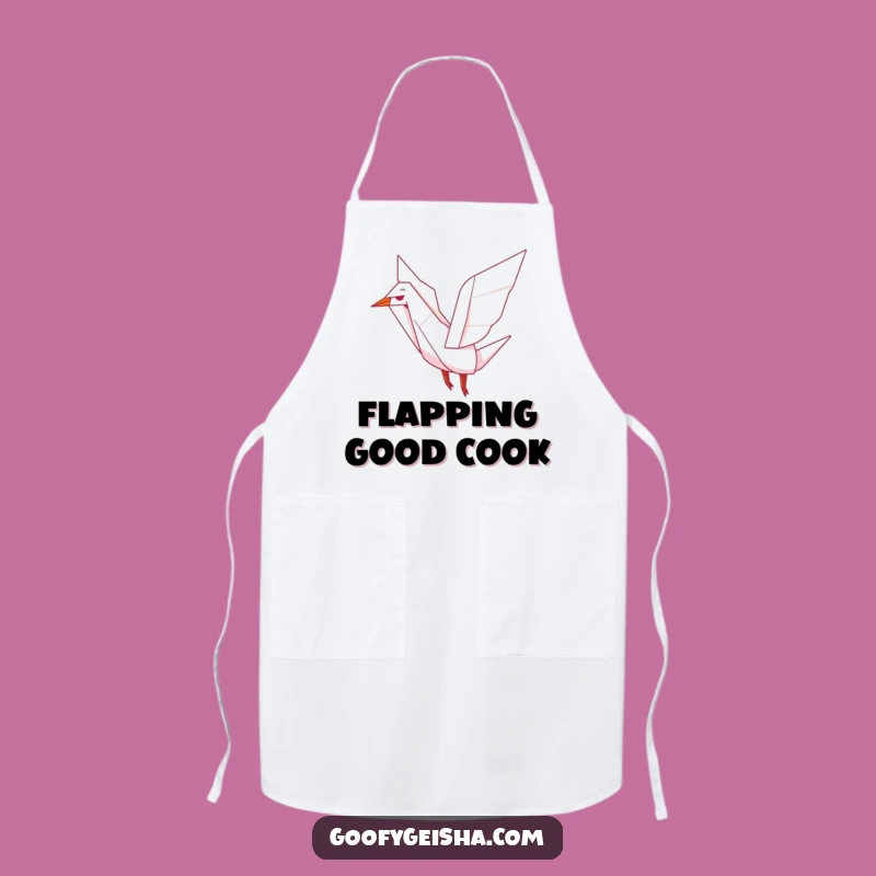 Funny Origami Crane Apron: Create with Joyful Grace