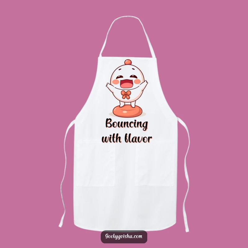 Funny Daruma Doll Apron: Happy Bouncer Character Kitchen Wear, Practical Funny Gift