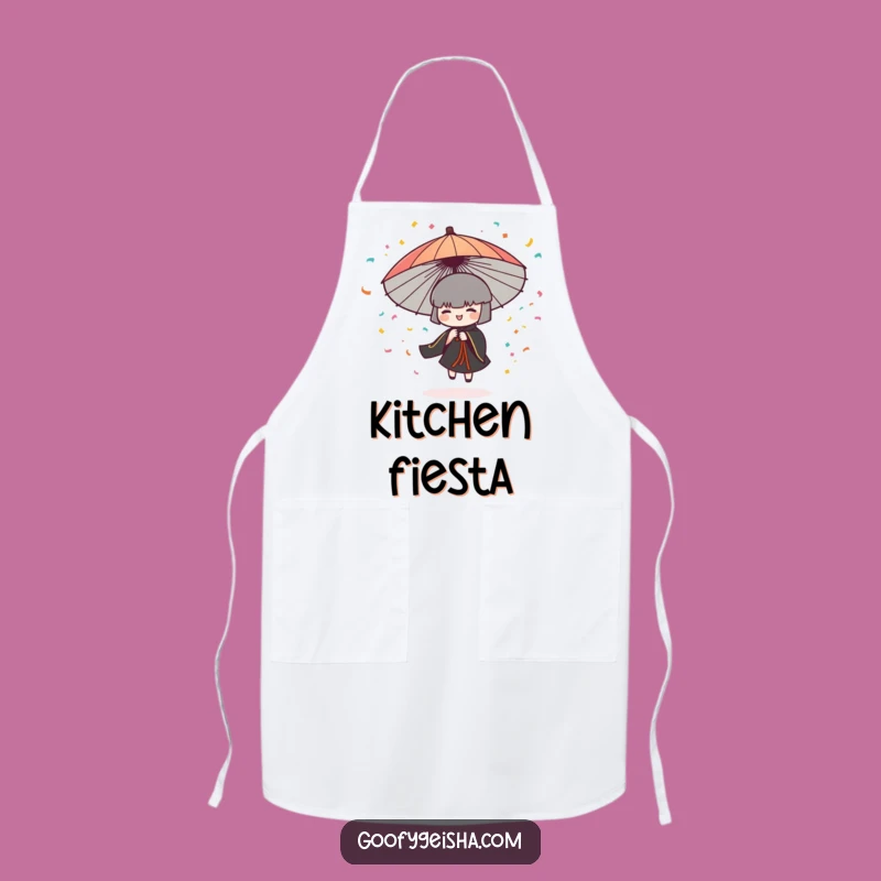 Funny Umbrella Character Apron: Confetti Party Fun, Perfect Gift for Hosts