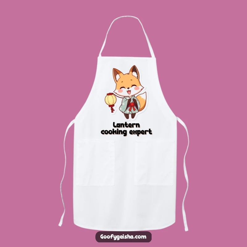 Funny Yukata Fox Apron: Kitchen Fun with Anime Character, a Practical and Funny Gift
