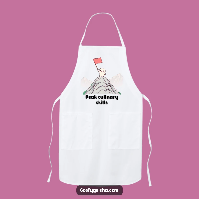 Funny Kawaii Summit Chef Apron: Hilarious Cooking Victory Wear