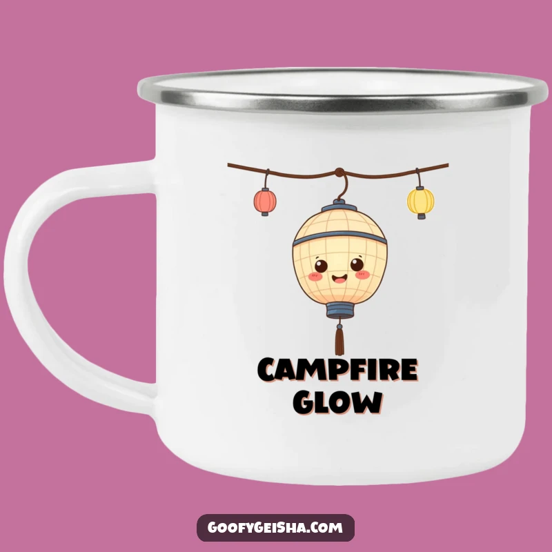 Funny Bobbing Lantern Camping Mug: Cute Character, Perfect Cheerful Gift!