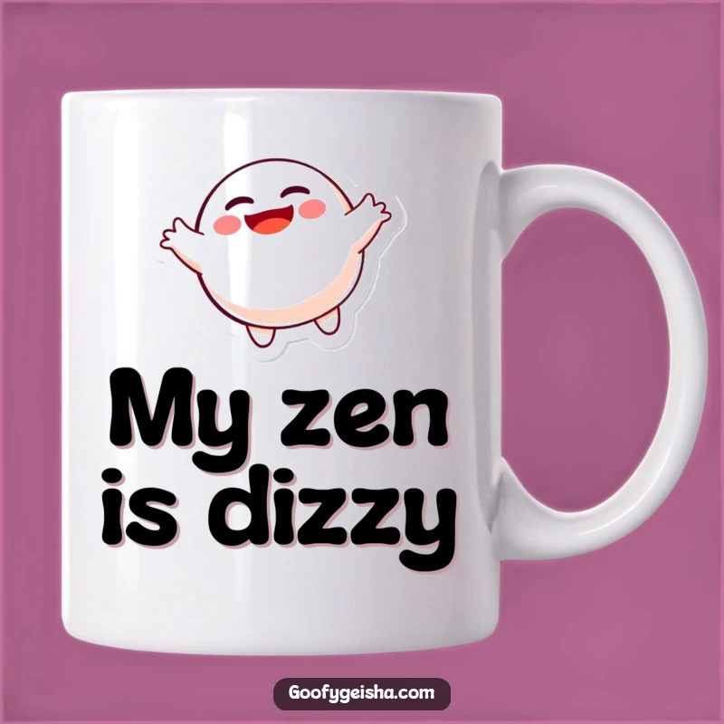 Funny Floating Daruma Doll Mug: A Joyful Spinning Character Gift for Zen Lovers