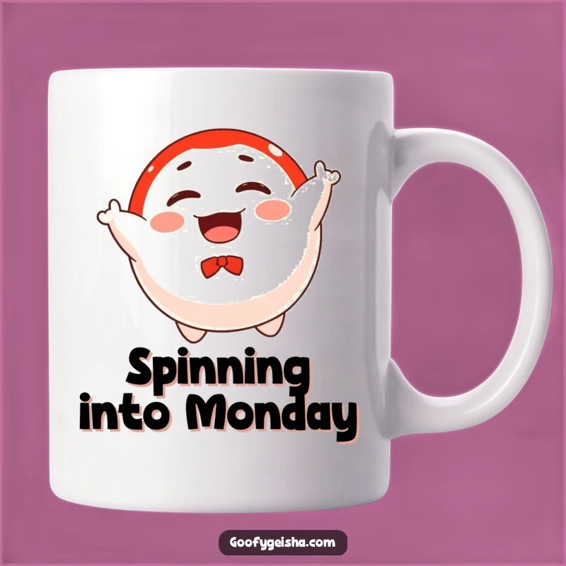 Funny Daruma Mug - Floating Spinning Doll Joyful Lucky Gift Idea