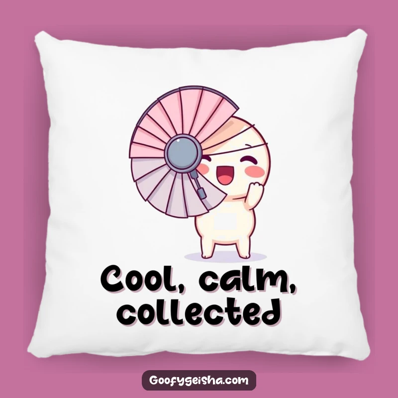 Funny Kawaii Pillow - Round Character Giant Fan Cozy Comfort Gift