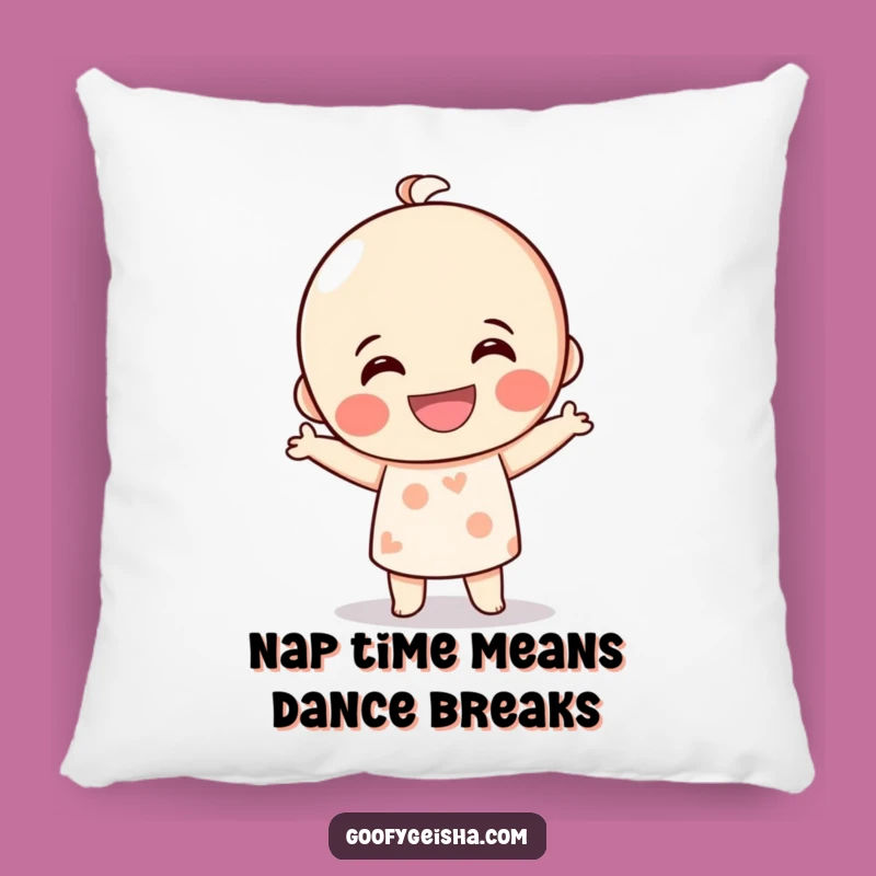 Cozy Funny Kokeshi Doll Dance Pillow: Cuddle Up with Laughter