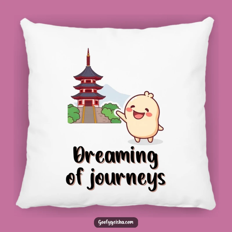 Funny Kawaii Pagoda Pillow: Cuddle Up with Cute, Comedic Adventure