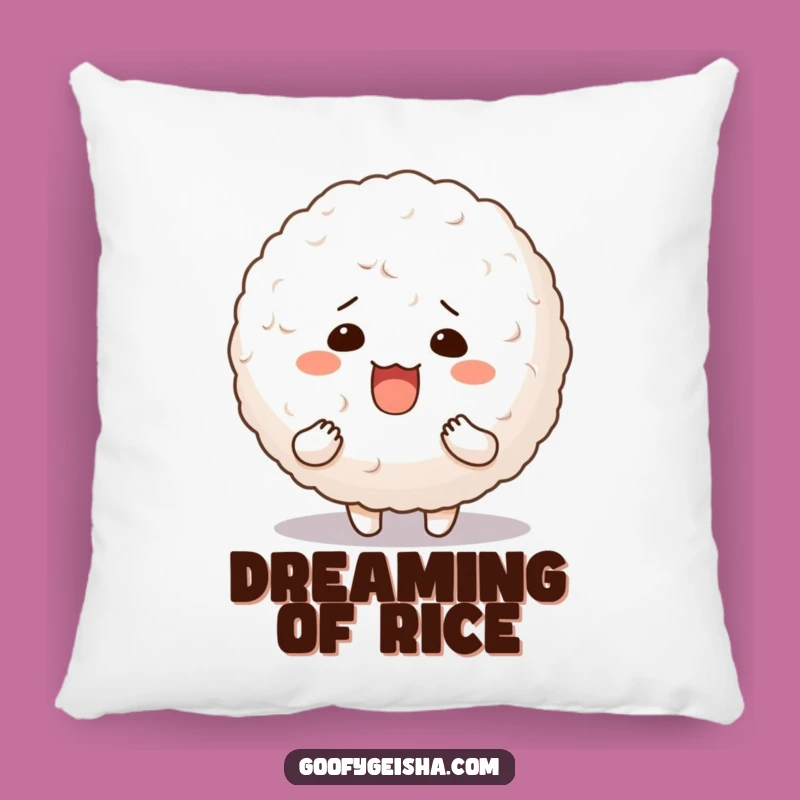 Funny Rice Ball Pillow Silly Character Bouncy Comfort Gift