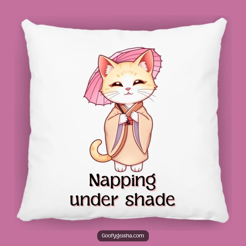 Funny Cat Kimono Pillow: Cozy Graceful Comfort, Adorable Humorous Gift