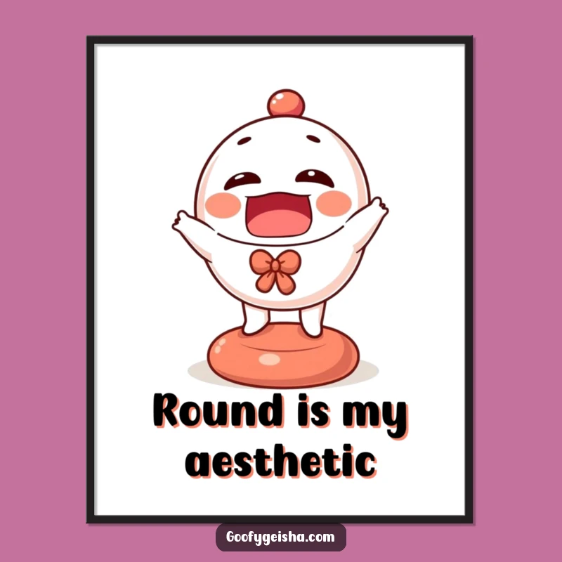 Funny Daruma Doll Digital Art: Bouncing Character Decor, Instant Joyful Funny Gift Download