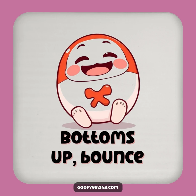 Funny Daruma Doll Coasters: Cheerful Protection and Good Luck