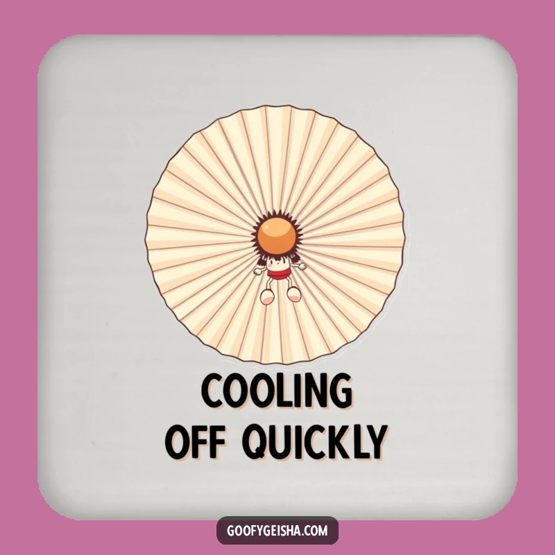 Funny Fan Hider Coaster: Protect Surfaces with Humor, Small but Funny Gift