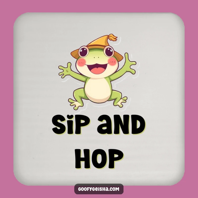 Funny Frog Jumping Coaster: Cheerful Character, Perfect Party Gift!