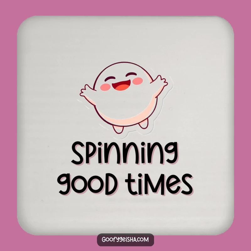 Funny Spinning Daruma Coaster: Protect Surfaces with Joyful Character