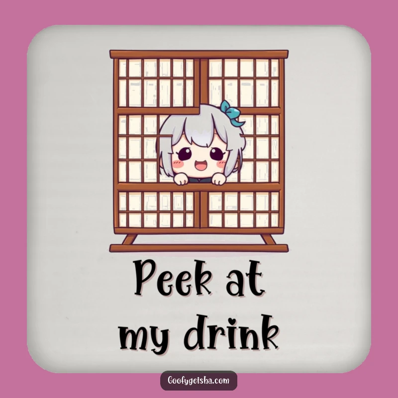Funny Kawaii Shoji Coaster Set: Hilarious Drink Protection