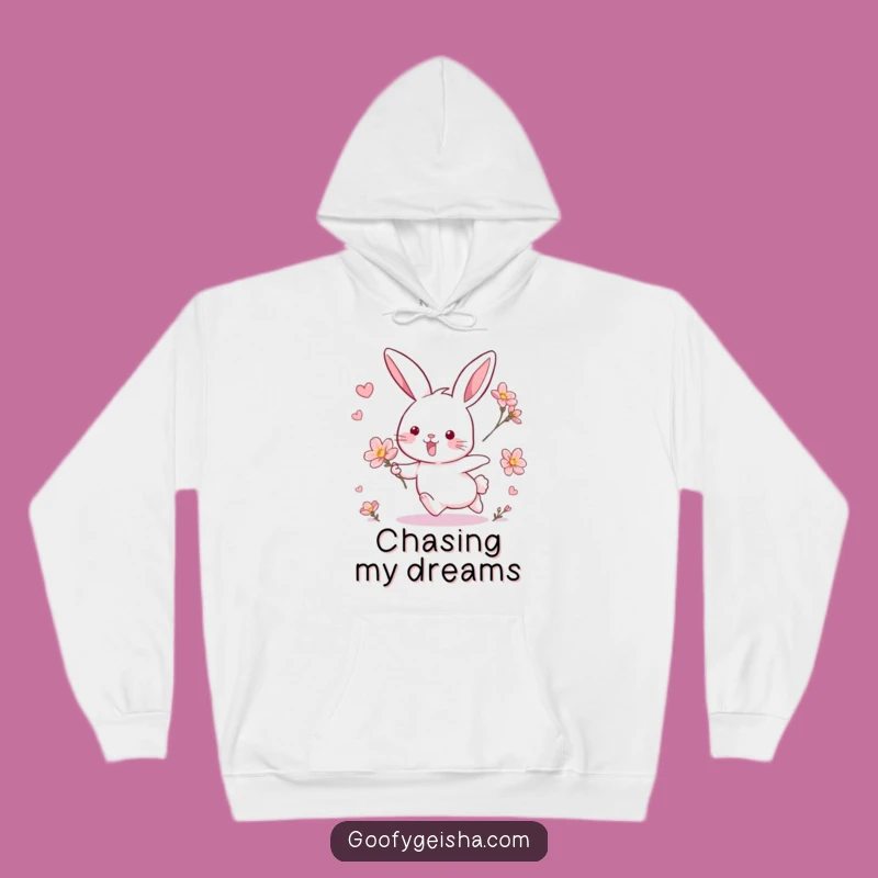Cozy Funny Rabbit & Blossom Chase Hoodie: Ultimate Comfort & Hilarious Style