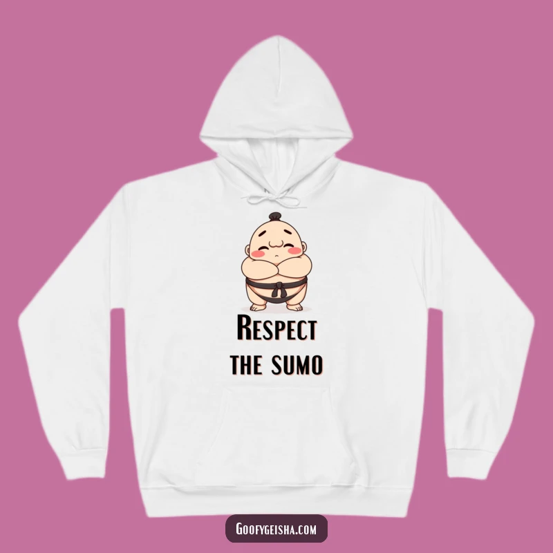Funny Sumo Wrestler Hoodie: Cozy Bowing Character Sweatshirt, Warm Funny Gift