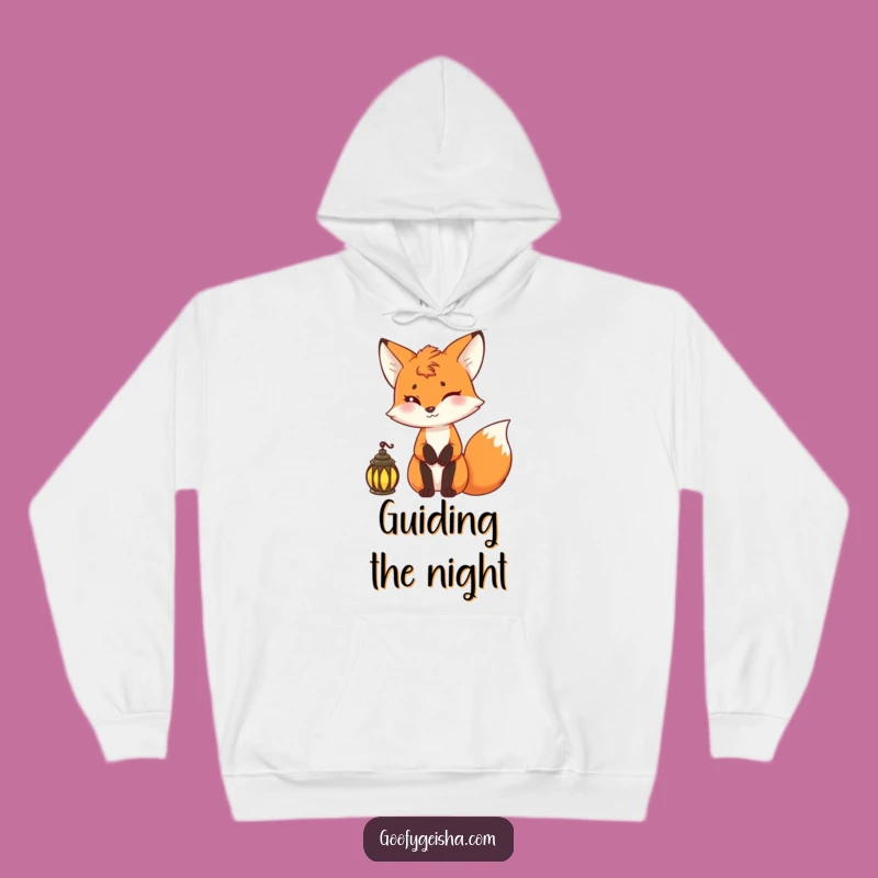 Funny Fox Lantern Hoodie: Cozy Up for Nocturnal Adventures!