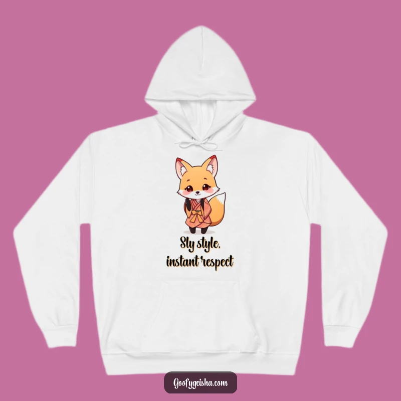 Funny Fox Kimono Hoodie: Cozy Style with a Playful Bow