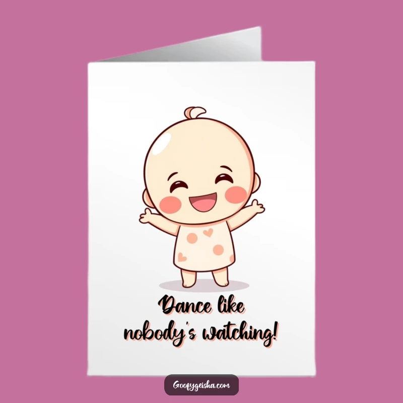 Funny Kokeshi Doll Birthday Card: Free Printable Dance Fiesta Downloadable Gift!