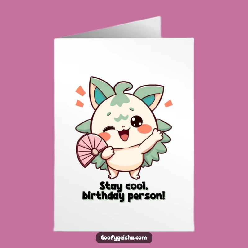 Hot Birthday Card Free Printable: Fanning Character Funny Downloadable Gift