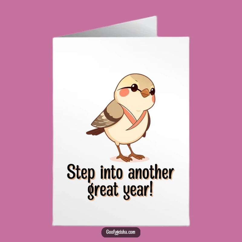Free Printable Sparrow Birthday Card - Geta Mishap Humor Downloadable Gift