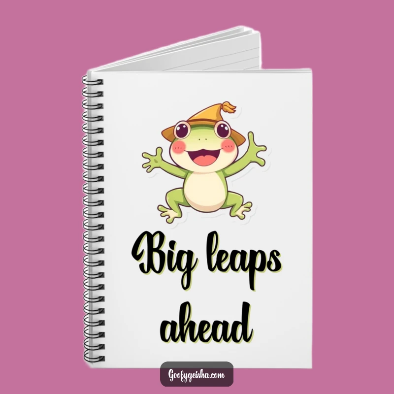 Funny Frog Jumping Notebook: Cheerful Character, Perfect Party Gift!