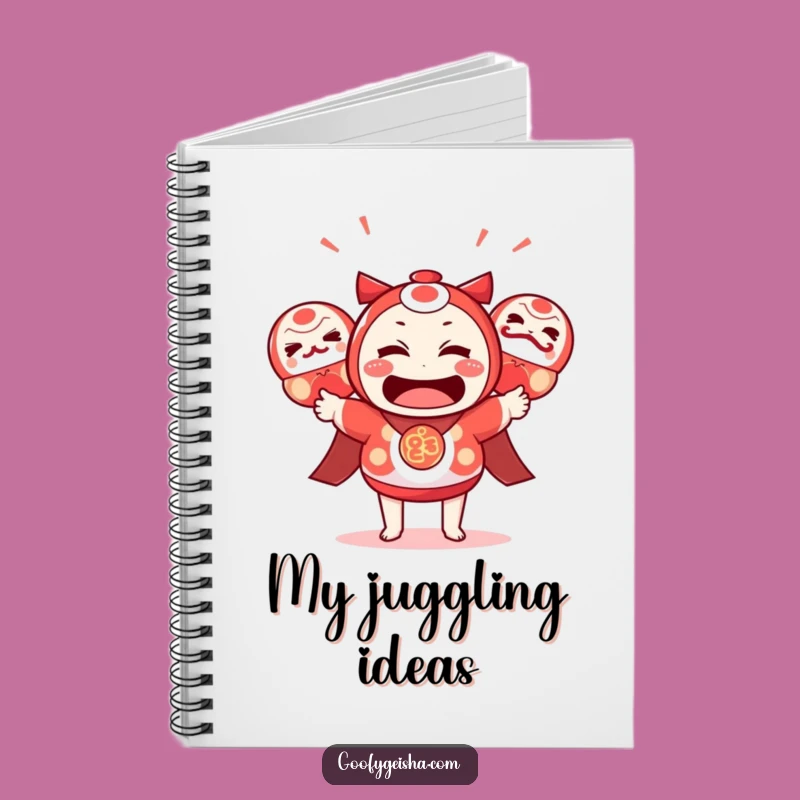 Funny Kawaii Juggling Notebook: Hilarious Journal for Chaotic Thoughts