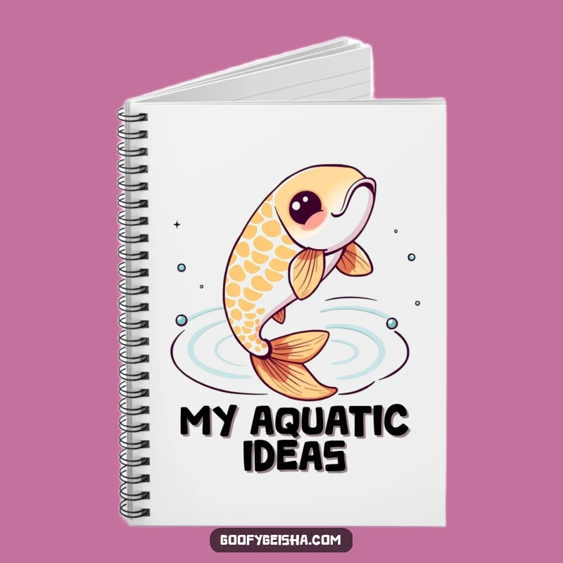 Funny Koi Fish Notebook: Jot Down Ideas with Lively Aquatic Flair