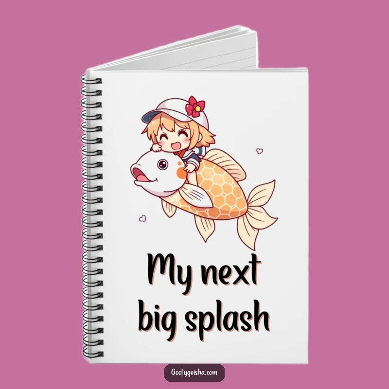 Funny Koi Rider Notebook: Jot Down Adventures, Great Funny Gift for Storytellers