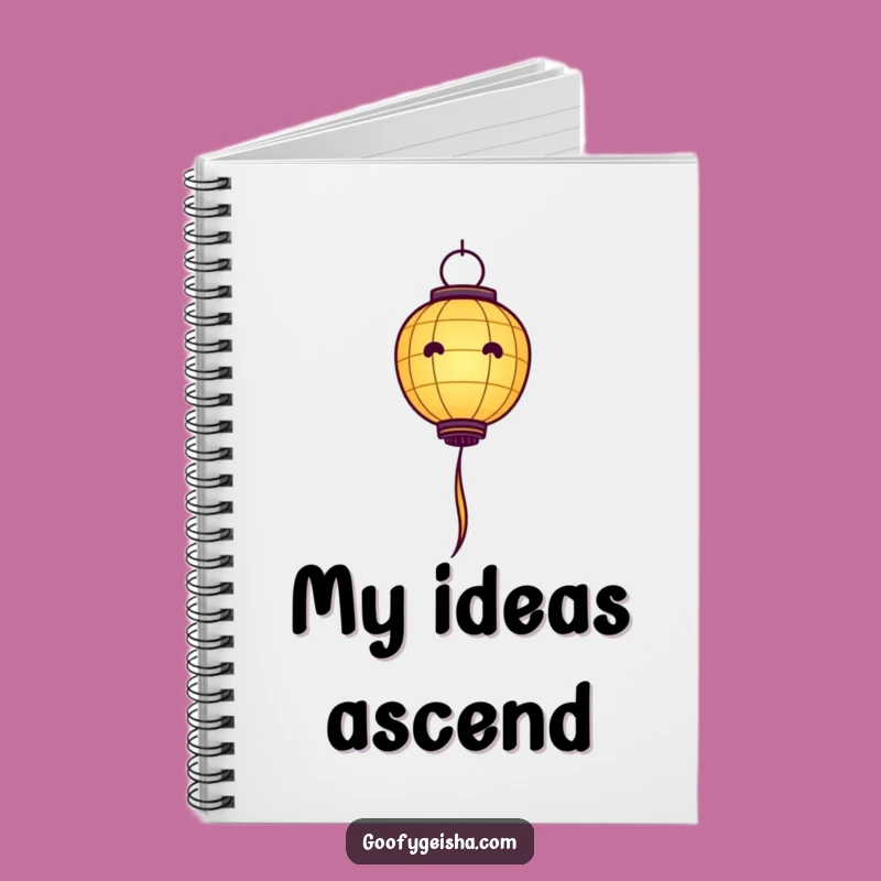 Funny Paper Lantern Notebook: Jot Down Ideas, Floating Thoughts - Great Gift!