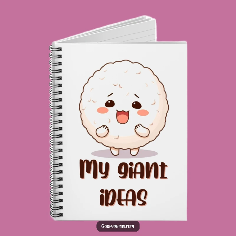 Funny Rice Ball Notebook Silly Character Bouncy Journal Gift