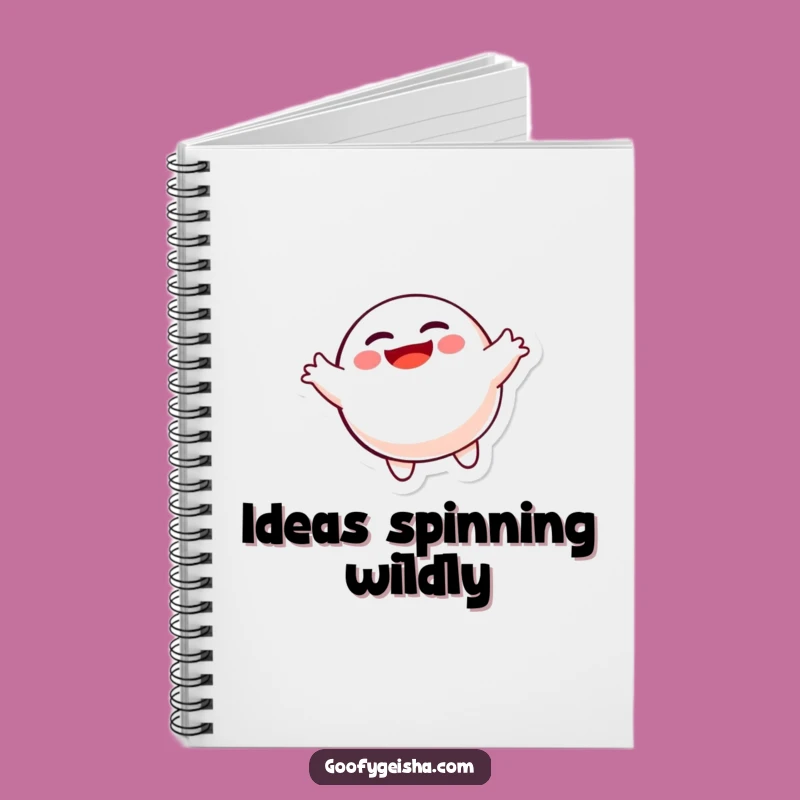 Funny Spinning Daruma Doll Notebook: Jot Down Ideas with Joyful Character