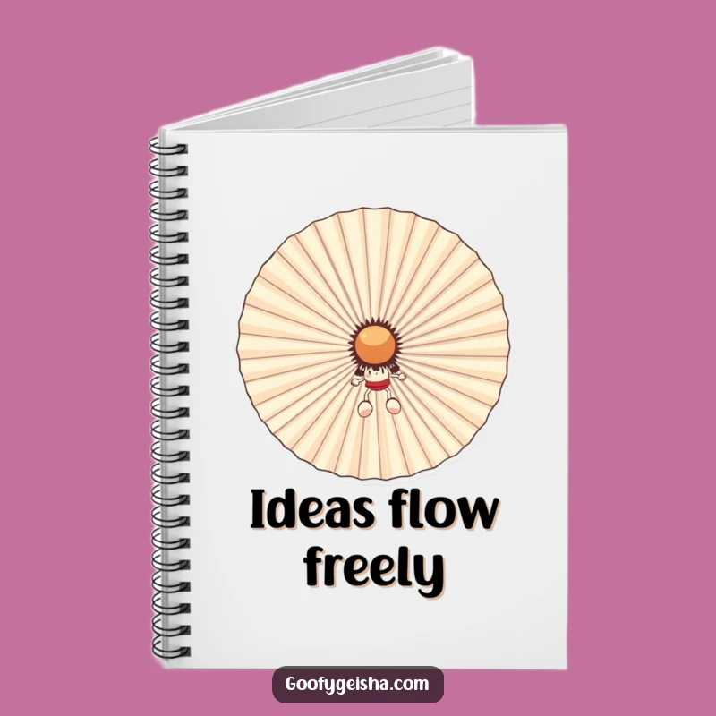 Funny Fan Hider Notebook: Jot Down Ideas Coolly, Great Funny Gift for Writers