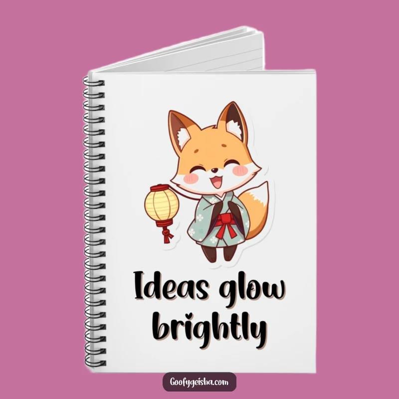 Funny Yukata Fox Notebook: Cute Anime Journal for Notes, a Creative and Funny Gift