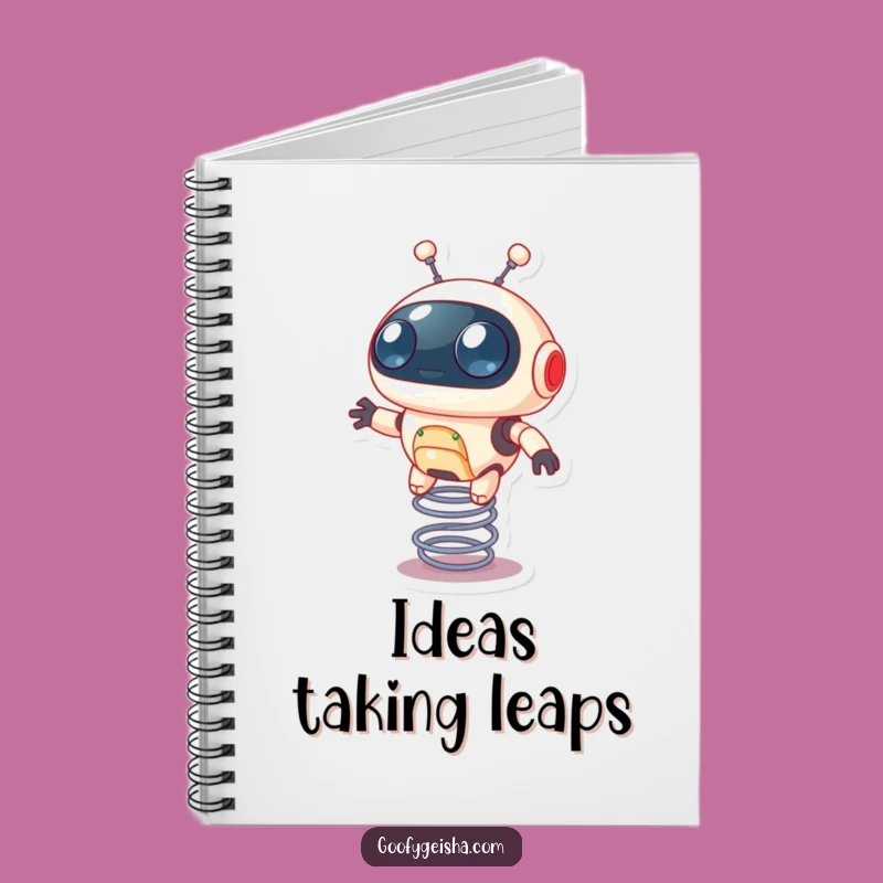 Funny Robot Notebook: Bouncy Spring Fun, Perfect Gift for Coders