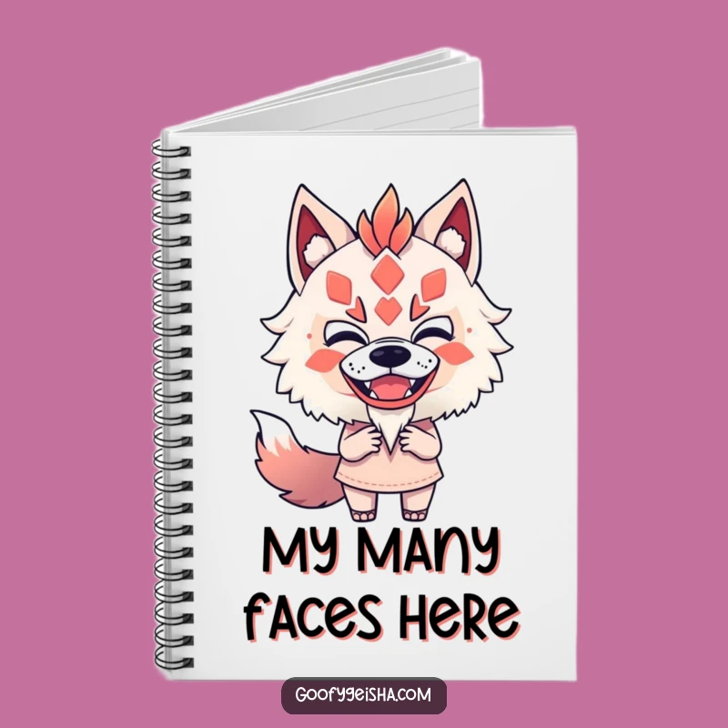 Funny Kitsune Mask Mimic Notebook: Playful Character's Ideas, Perfect Funny Gift