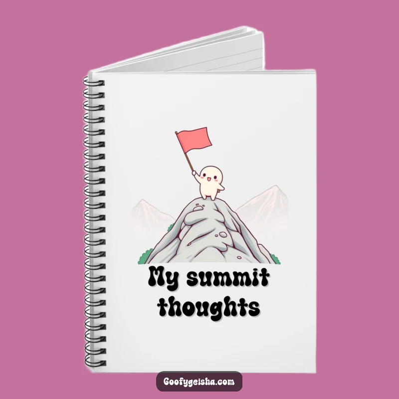 Funny Kawaii Mountaintop Notebook: Hilarious Journal for Victorious Ideas