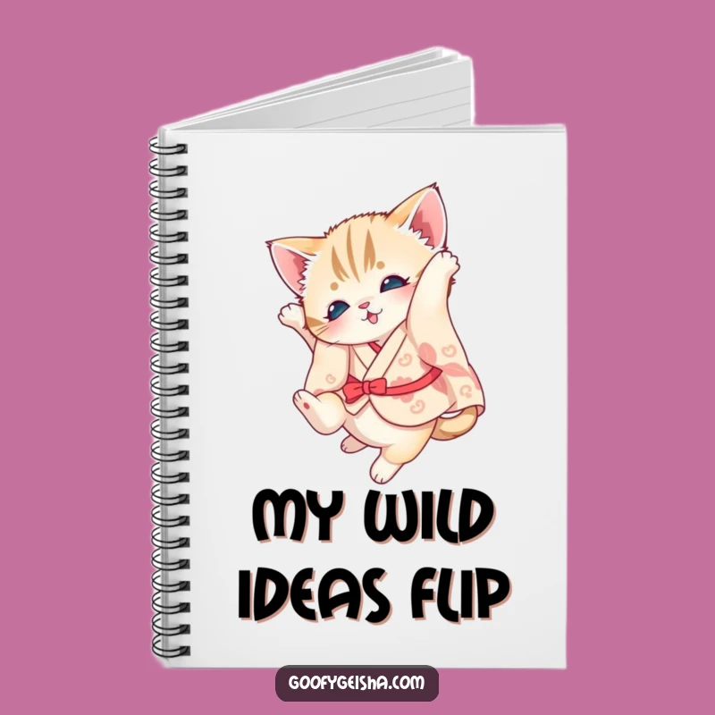 Funny Kitten Kimono Notebook: Jot Down Your Cute Ideas!
