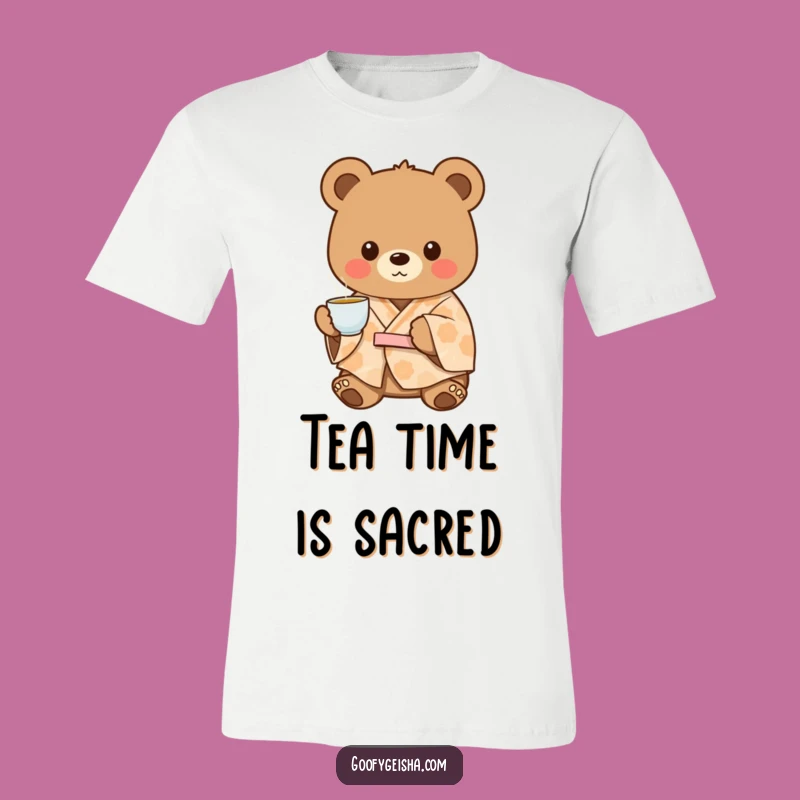 Funny Bear Kimono T-Shirt: Cozy Tea Time Style, Great Humorous Gift