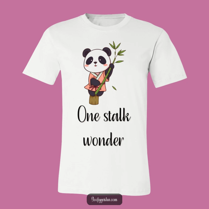 Funny Panda Kimono T-Shirt - Wobbly Bamboo Balance Comedy Tee Gift