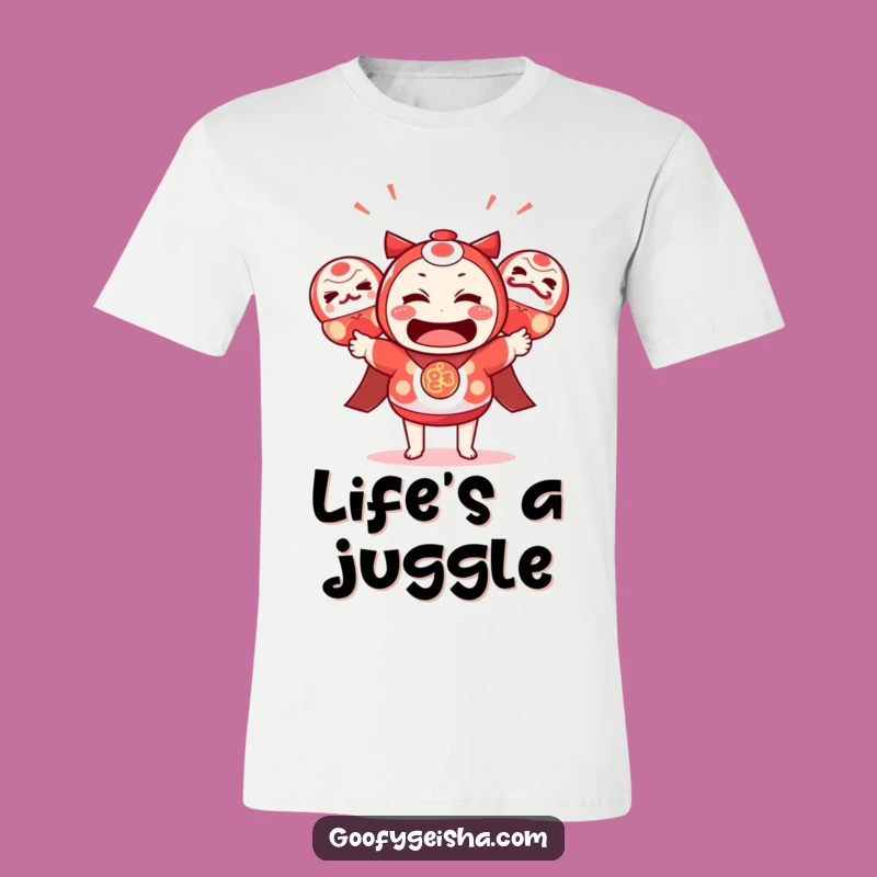 Funny Kawaii Juggler T-Shirt: Hilarious Chaos Tee for the Bold