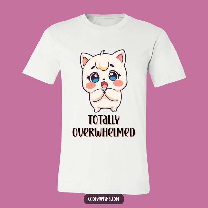 Funny Kawaii Surprise Tee: Shocked Joy in Every Wear
