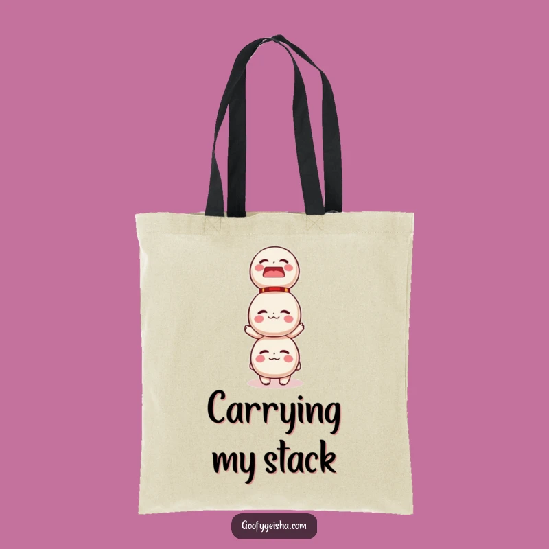 Funny Daruma Doll Tote Bag - Carry Your Laughs in Style!