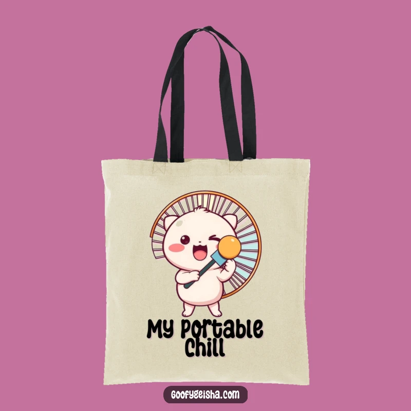 Funny Kawaii Giant Fan Tote Bag: Carry Your Cool, Perfect Gift