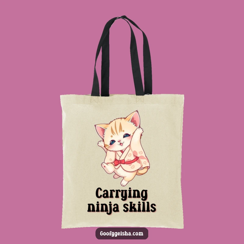 Funny Kitten Kimono Tote Bag: Carry Your Charms with Style!